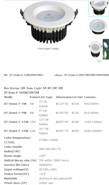 LED DownLighters