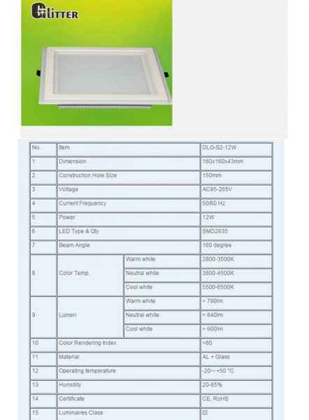 GLASS LED DownLighters