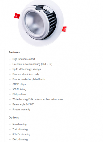 LED DownLighters