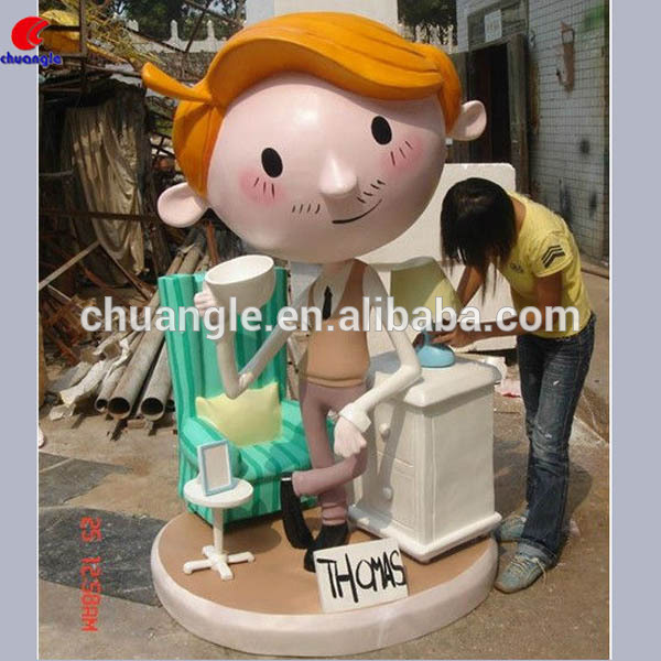 Fiberglass Figure Cartoon Character Statue for Outdoor Decoration