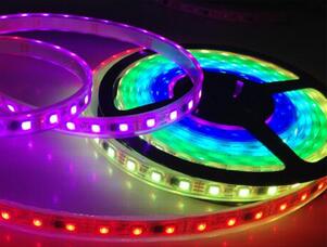 DC12V IC SMD5050 RGB Flexible addressable 30/48/60leds/m ws2811 led pixels strip lights tape external ic,1 ic control 3