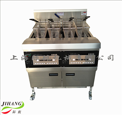 Gas open fryer two tanks