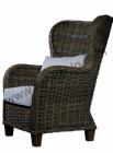 King Chair w/seat & back cushion— CR44