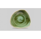Stonecast Samphire Green Triangle Bowl 23.5cm