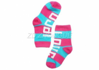 WOMEN JAQUARD LETTERS STRIPE CUSTOM SOCKS— ZDWS104