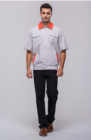 Male air-conditioned jacket short sleeve shirt OBSM-0518