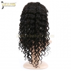 100% remy human hair wig full lace wig deep wave no shedding