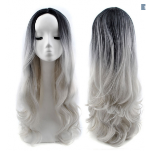 Human hair wig high quality hair extension gey hair