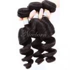 100% Peruvian natural raw human hair high quality 7A grade loose wave hair extension