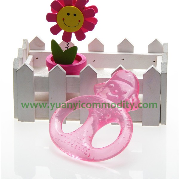 High Quality BPA Free EVA Plastic Baby Water Filled Teether