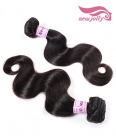 Indian human hair weft body wave grade 8a wavy hair