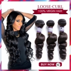 Top sale Brazilian / Peruvian / Malaysian / India Virgin Hair Loose Curl 200g & 300g