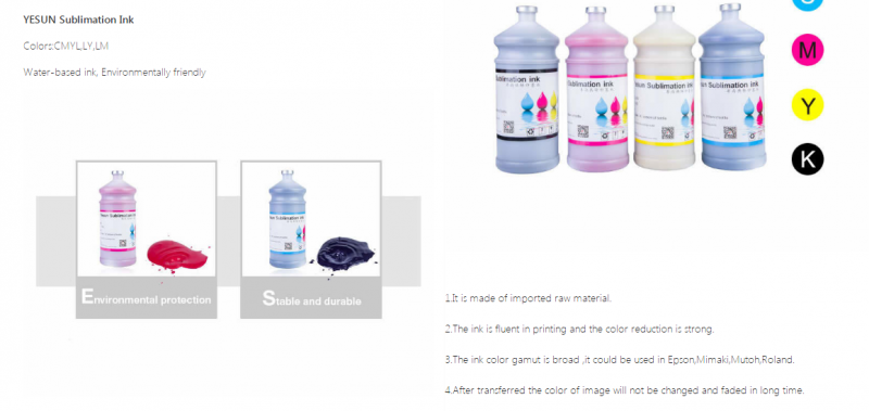 YESUN Sublimation Ink