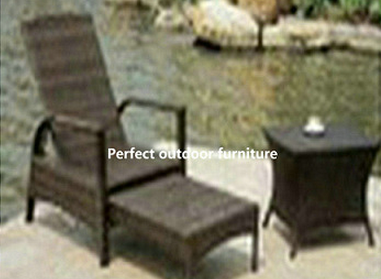 rattan chaise lounge-PF-3012