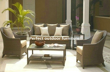 rattan sofa-PF-5026