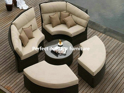 rattan sunbed-PF-5061