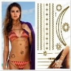 E Metallic Temporary Tattoos