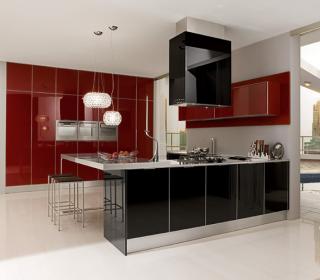 lacquer kitchen cabinet