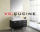 Famous black PVC bathroom vanity— VC-BMP-06